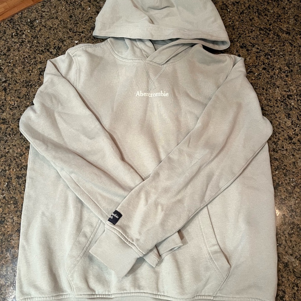 Abercrombie Kids Sage Green Hoodie - Size 15/16